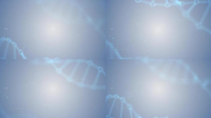 干净科研医疗DNA基因链医学背景视频素材