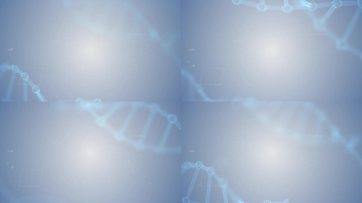 干净科研医疗DNA基因链医学背景视频素材