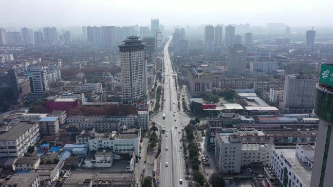 4K航拍陕西汉中疫情中的空城