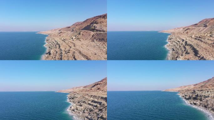 以色列约旦死海超清航拍