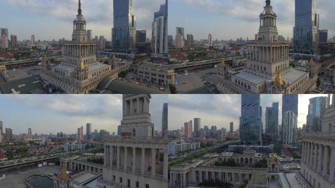 上海展览中心航拍超清4K