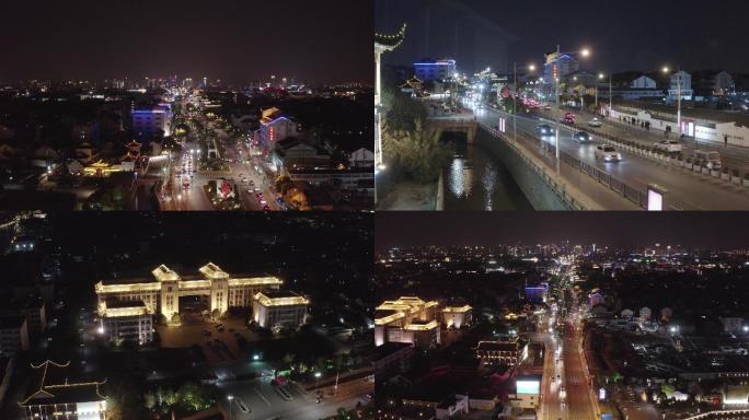 干将路夜景苏州大学夜景4K