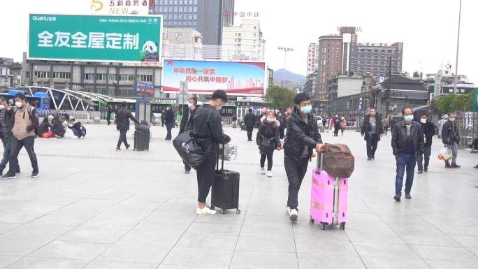 疫情城市生活慢慢恢复城市面貌