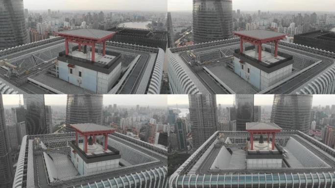 4K原素材-上海陆家嘴地标太平金融大厦