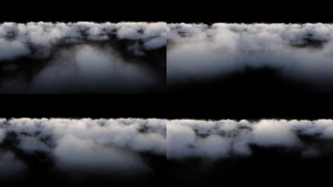 流动的白云动画alpha通道
