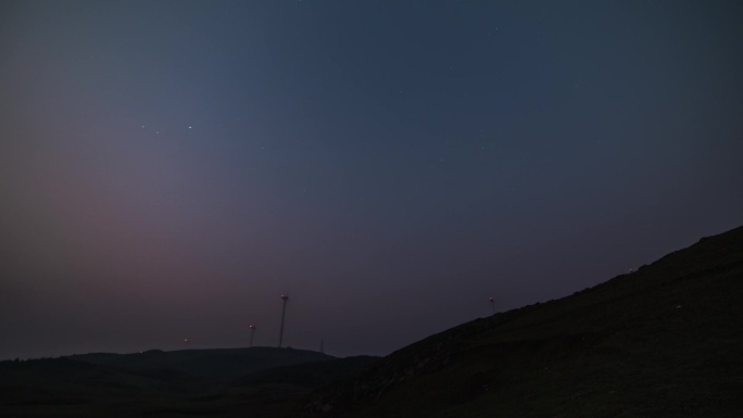 草原星空延时