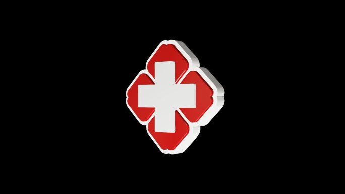 医院logo红十字标志循环通道