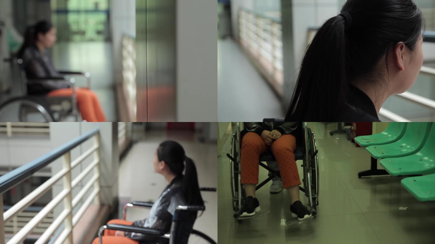 坐轮椅的女人