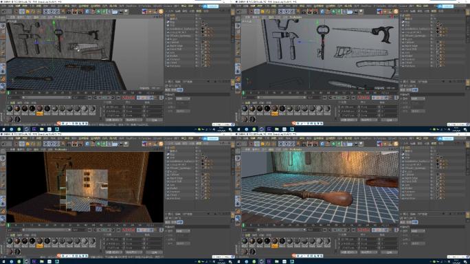 C4D+3dsmax+fbx--工具台