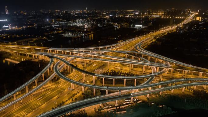 南通高架桥夜景延时空境