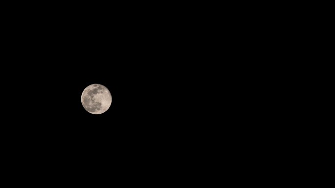 4k月亮升起天文月空夜空皓月当空、可商用