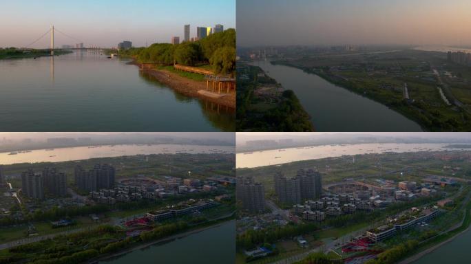 【4k】南京航拍4k绿博园航拍城市绿化