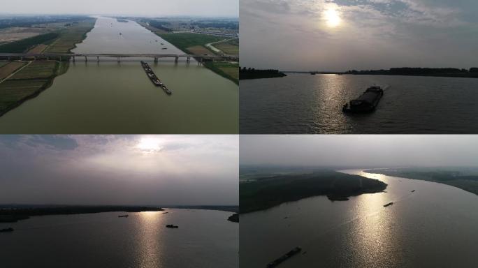 淮河，运河，船流，运输船流（4K)