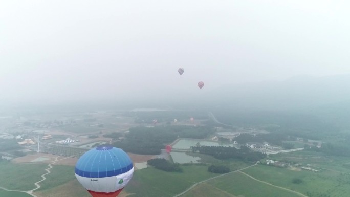 巢湖宣传片合肥宣传片通用热气球航拍画面