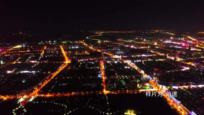 金凤区夜景、兴庆区夜景