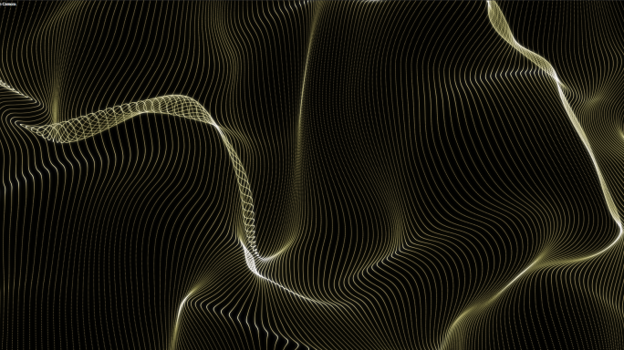 4K震撼抽象金色粒子流动视频背景3