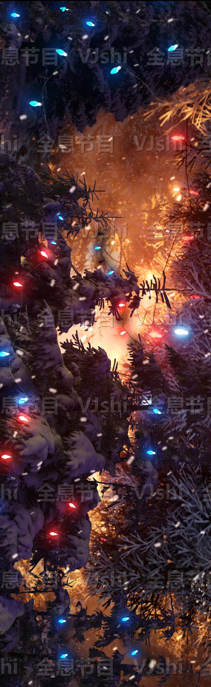 原创8K圣诞节背景平安夜背景