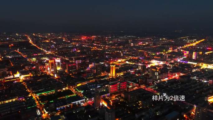 兴庆区夜景，银川夜景大景