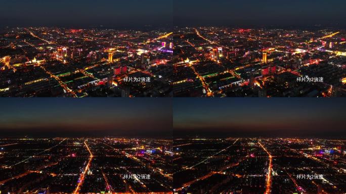 兴庆区夜景，银川夜景大景