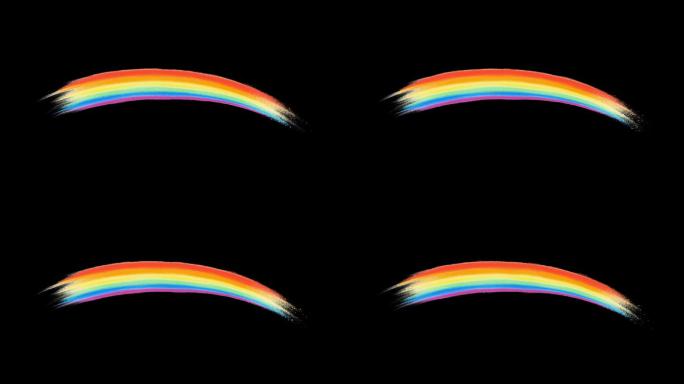 彩虹-无缝循环带透明通道