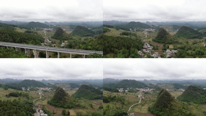 贵州山区航拍青山风景