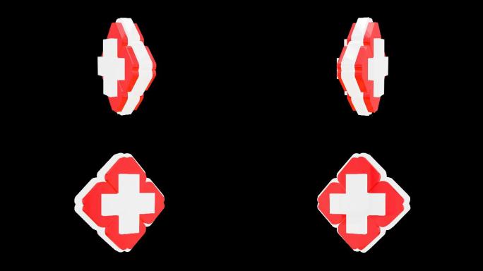 医院红十字标志循环通道