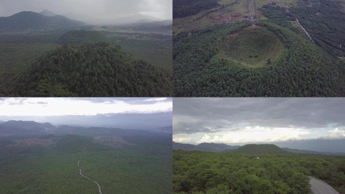 4k航拍腾冲火山群