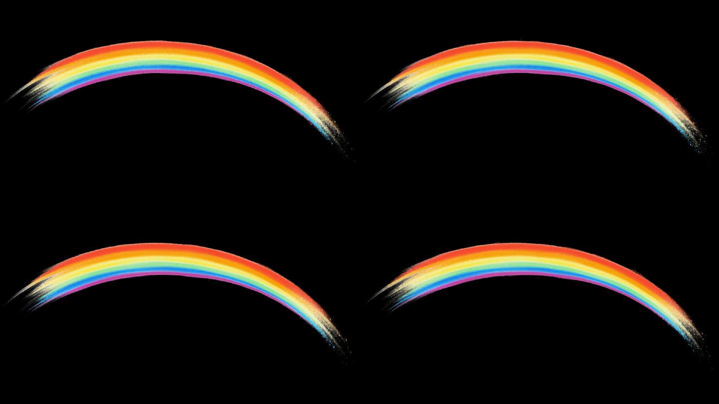 彩虹-无缝循环带透明通道