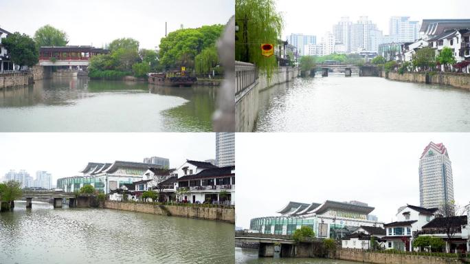 【4k】干净城市河道