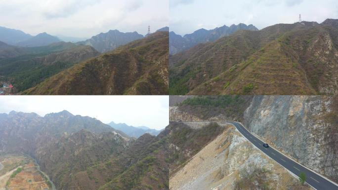 原创航拍妙峰山和山路