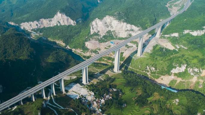 贵州三岔河大桥高速公路桥梁航拍