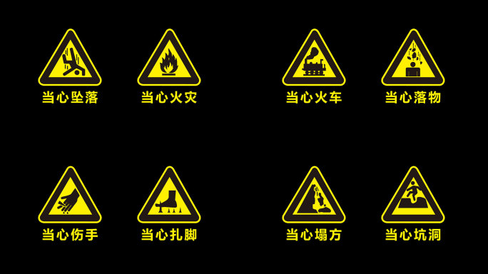 16个安全警示标志