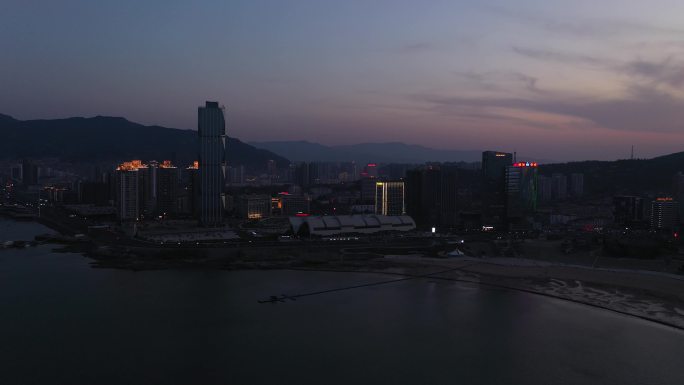 4K-原素材-城市夜景连云港