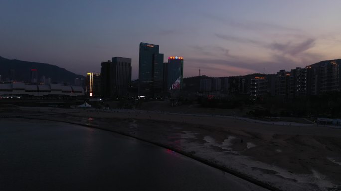 4K-原素材-连云港城市夜景