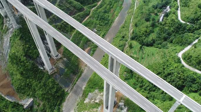 贵州石桥高速公路桥梁航拍