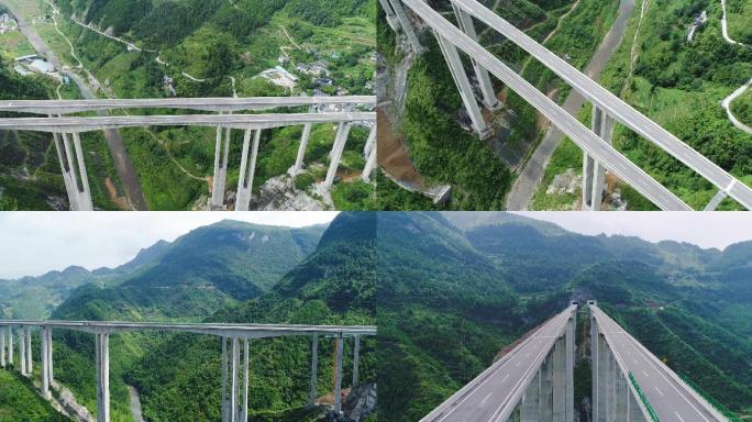 贵州石桥高速公路桥梁航拍