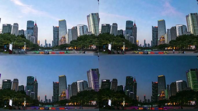 4K延时拍摄，广州珠江新城远眺天河体育