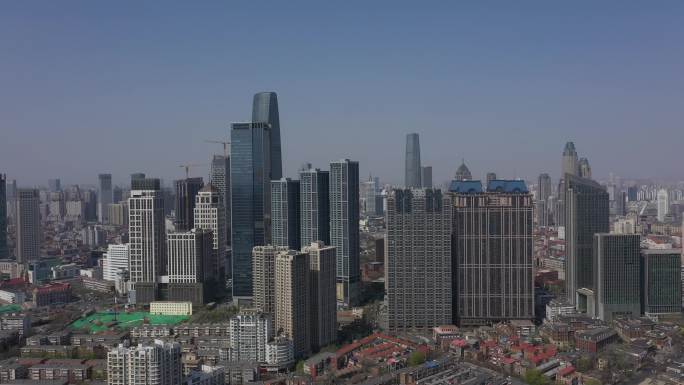 4K-原素材-天津城市航拍