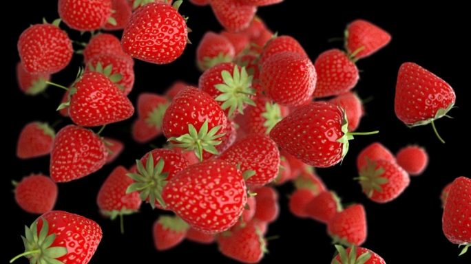 水果草莓冲屏