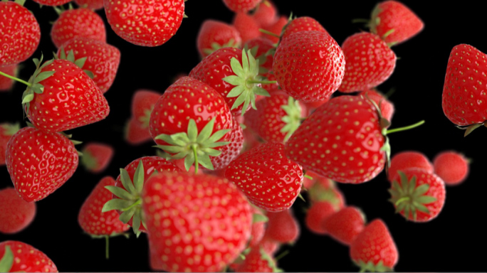 水果草莓冲屏