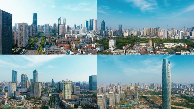 武汉最新城市大气航拍4K素材