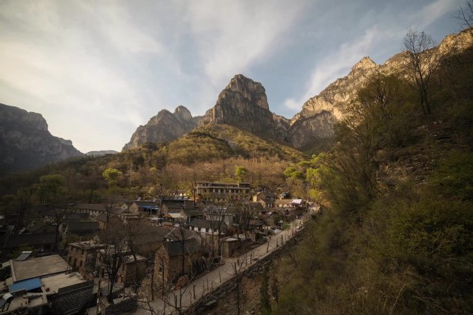 太行山风景延时郭亮村延时