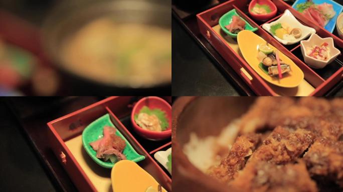 日本料理定食节约粮食