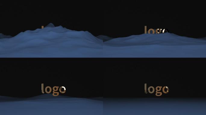 简单山脉物体logo