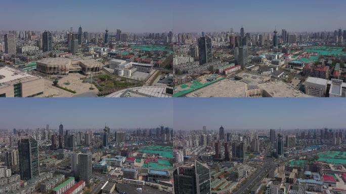 4K-原素材-天津和平区城市大景