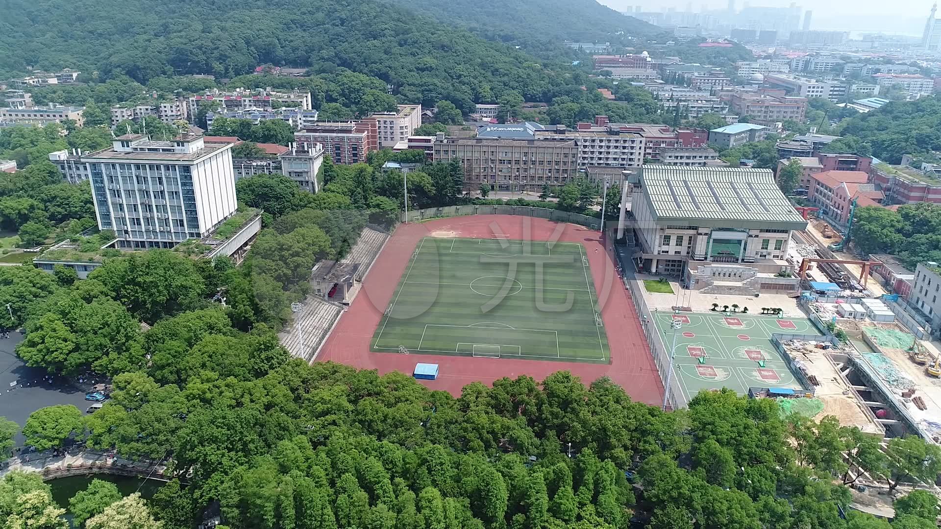 湖南大學嶽麓山航拍長沙學校大學_1920x1080_高清視頻素材下載(編號