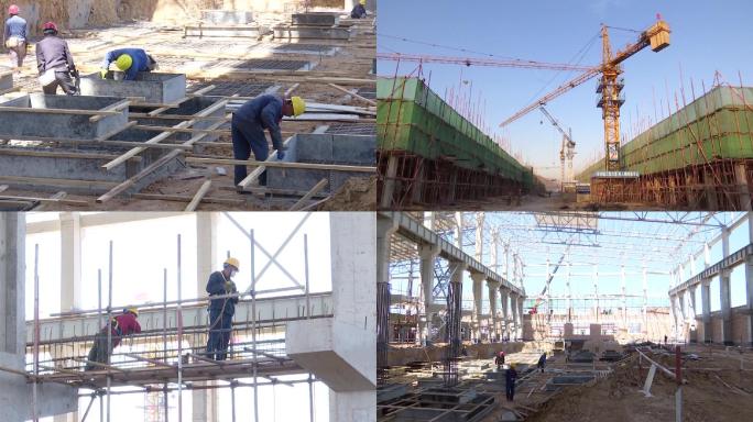 各种项目工地施工现场航拍