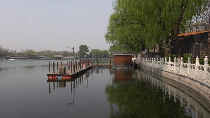 4k春天北京什刹海美景