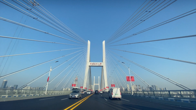 2019国庆节武汉大道，武汉长江二桥
