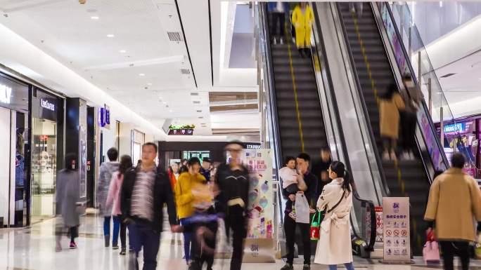 商场中庭空间天井电梯商业综合体内